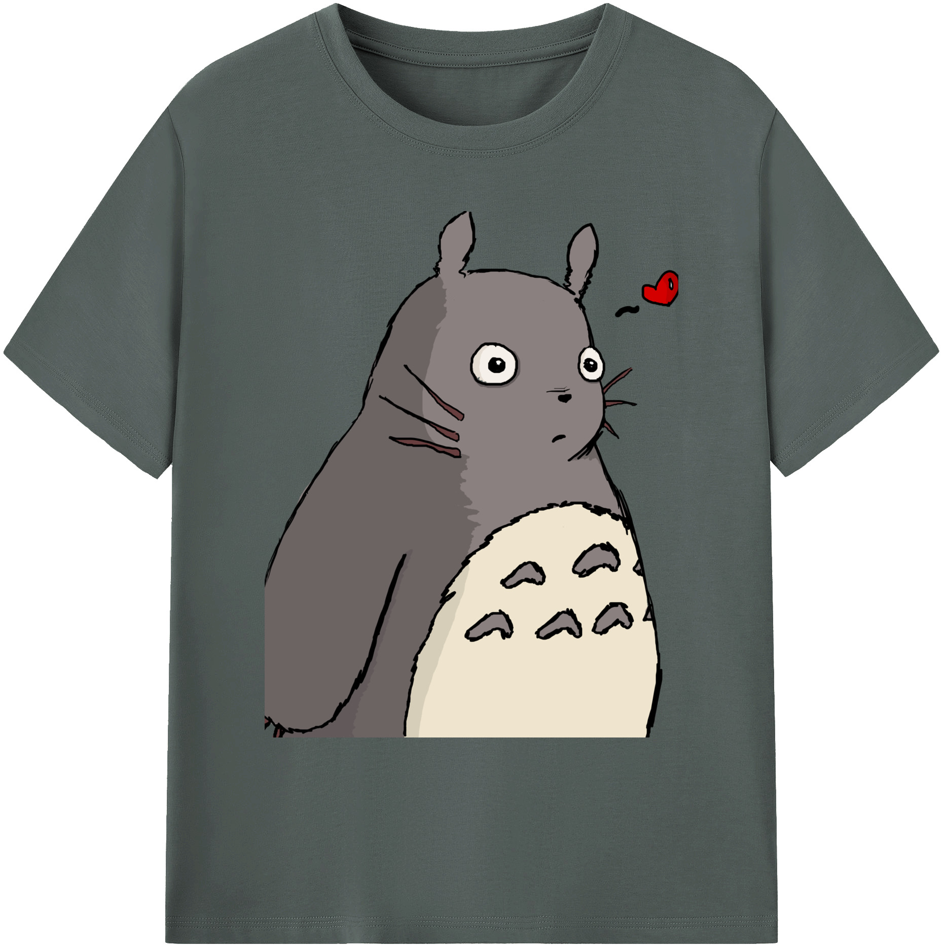（画像用） となりのトトロ 草壁メイ 草壁サツキ My Neighbor Totoro Satsuki Kusakabe Mei Kusakabe 綿100％ メンズ半袖Tシャツ｜肌触りやわらか＆通気性